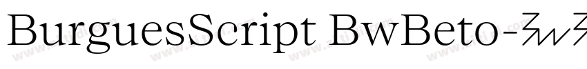 BurguesScript BwBeto字体转换